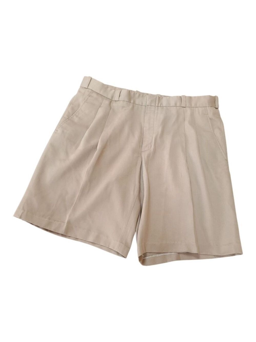 Handcrafted Men's Silk Beige Shorts Size 36 Thailand